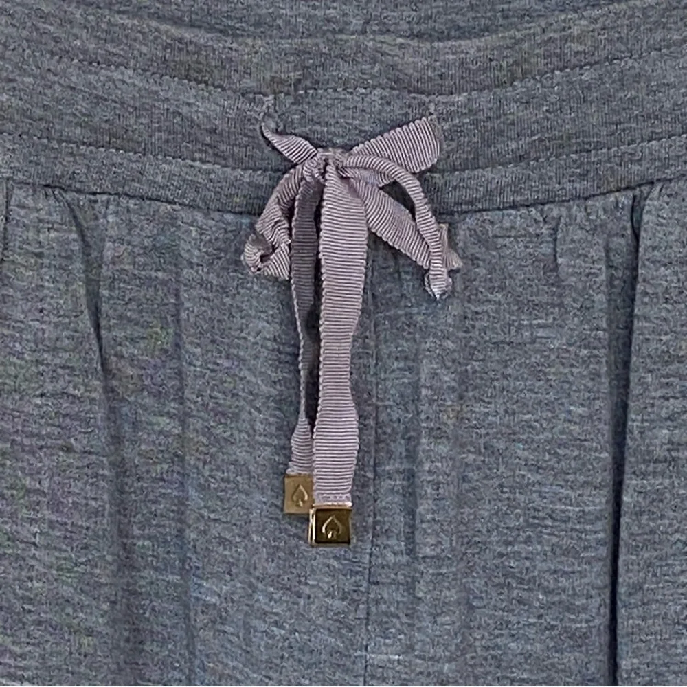 Kate Spade New York Women's Joggers Size M Gray Comfy Loungewear Soft Rayon